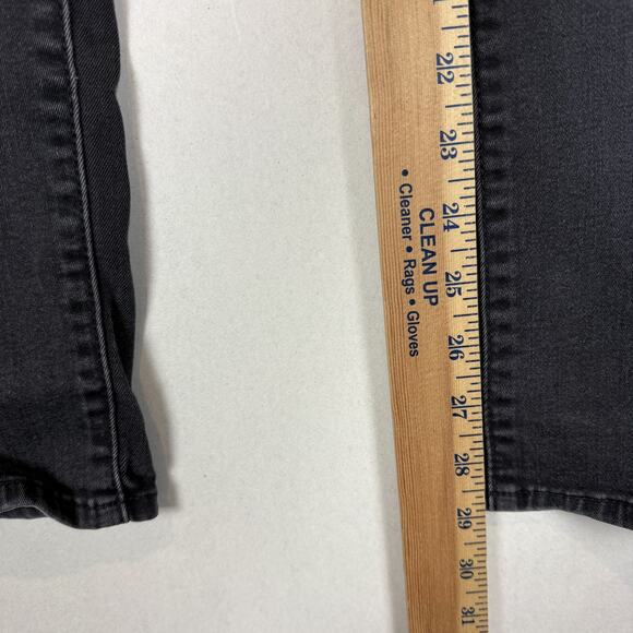 Levi's Jeans Women's 27 Black Denim Stretch Mid-Rise Slimming Skinny Leg Zip Fly - Picture 11 of 16